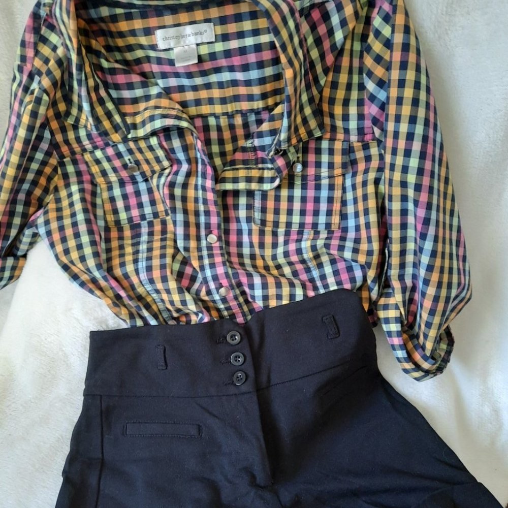 Cute Autumn Plaid Top